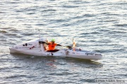 Kayaker Cyril Derreumaux training in the San Francisco Bay on February 25, 2021.France-born American entrepreneur Cyril Derreumaux (44) will leave at the end of May 2021 for a 70-day solo and unsupported sea kayak Pacific crossing from California to Hawaii.