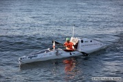 Kayaker Cyril Derreumaux training in the San Francisco Bay on February 25, 2021.France-born American entrepreneur Cyril Derreumaux (44) will leave at the end of May 2021 for a 70-day solo and unsupported sea kayak Pacific crossing from California to Hawaii.