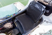 A view of the seat of  Cyril Derreumaux’s kayak in Sausalito, CA, on 25, 2021.France-born American entrepreneur Cyril Derreumaux (44) will leave at the end of May 2021 for a 70-day solo and unsupported sea kayak Pacific crossing from California to Hawaii.