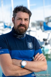 Kayaker Cyril Derreumaux in Sausalito, CA, on February 25 2021.France-born American entrepreneur Cyril Derreumaux (44) will leave at the end of May 2021 for a 70-day solo and unsupported sea kayak Pacific crossing from California to Hawaii.