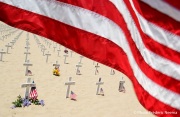 Fallen US Soldiers Remembered On Santa Barbara Beach